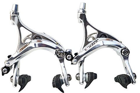 New Tektro R359 Long Drop 47-57mm Road Bike Brake Calipers - Black or Silver (Silver)