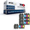20x Print-Klex Tintenpatronen kompatibel für Brother LC900 MFC 410C MFC 410CN MFC 420C MFC 420CN MFC 422C MFC 425 MFC 425CN - Sparpack - Print Office Serie - LC900BK LC900C LC900M LC900Y