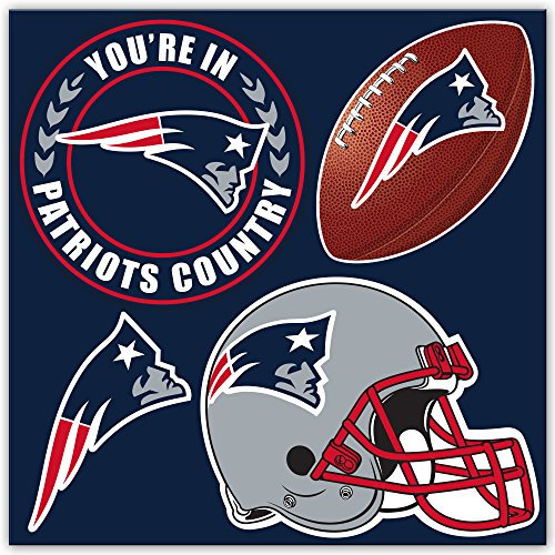 NFL New England Patriots Magnet-Set, 4-teilig, Marineblau