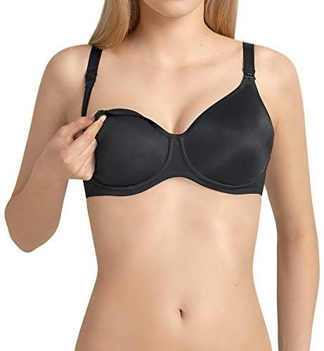 Anita Maternity Damen Still-BH 5068, Gr. 100E, schwarz (schwarz 001)