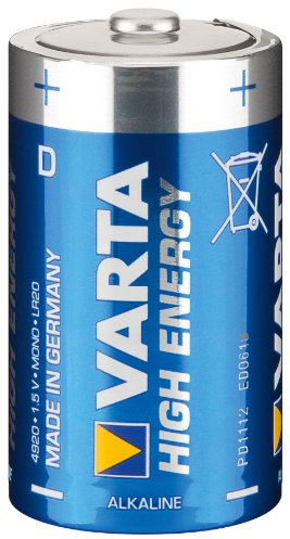 VARTA High Energy - Batteria D LR20 (mono), confezione da 2