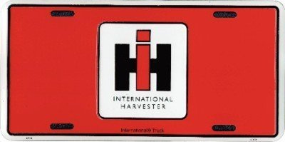 International Harvester License Plate IH 6x12