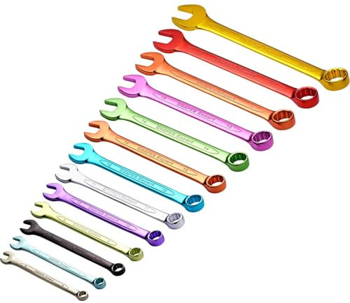 Draper 23017 Expert High-Torque Metric Combination Spanner Set, 6mm-19mm, Multicolor, 13 Pcs