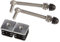 LOCINOX 2 Gonds M12 pour Portillons avec Bouchon renforcé - tige 130mm