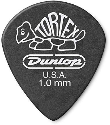 Dunlop Pitch Black Jazz-Gitarrenplektren 12 Stück 1.0mm