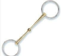 Stübben Gebiss 2296 Unterlegtrense einfach gebrochen - 13,0 cm - 12 mm - Sweet Copper