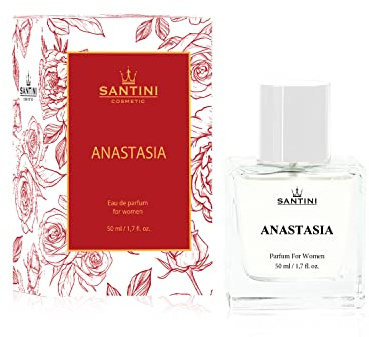 SANTINI Anastasia Damen Parfum, Eau de Parfum Spray, 1er Pack (1x 50 ml), Geschenke für Frauen, Hergestellt aus Französischen Premiumölen