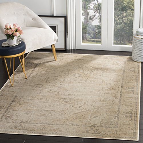 SAFAVIEH Traditionell Teppich für Wohnzimmer, Esszimmer, Schlafzimmer - Vintage Collection, Kurzer Flor, Stein, 244 X 340 cm
