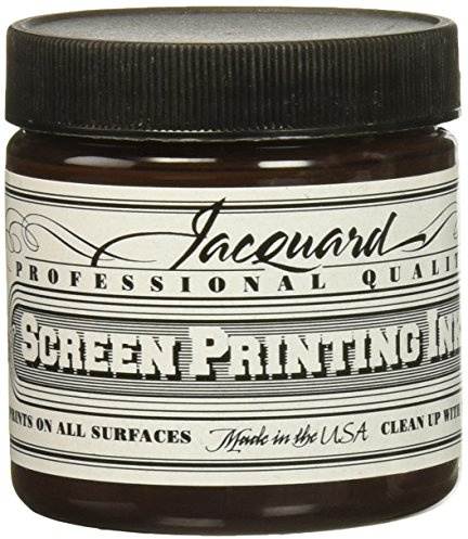 Jacquard Professional Screen Print Ink, Water-Soluable, 4oz Jar, Brown (116)