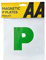AA Fully Magnetic P Plates for Recently Qualified Drivers - AA0347 - One Pair Universal Easy Fit, Green