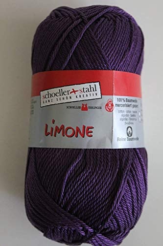 Limone Schoeller + Stahl 100 % Baumwolle 50 g Farbe 123-aubergine