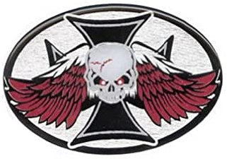 Knockout 135H Abdeckung für Anhängerkupplung, Totenkopf mit Flügeln