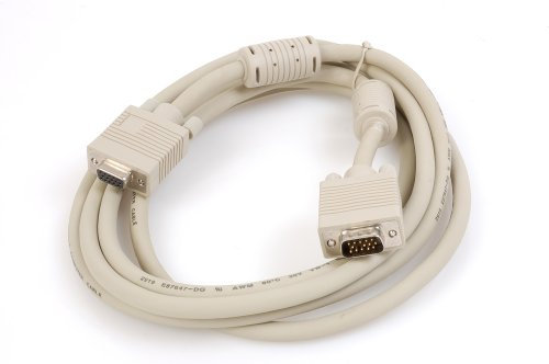 Kraun 3m VGA cable VGA VGA (D-Sub) Blanco - Cables VGA (3 m, VGA (D-Sub), VGA (D-Sub), Blanco, Male connector/Female connector, Ampolla)