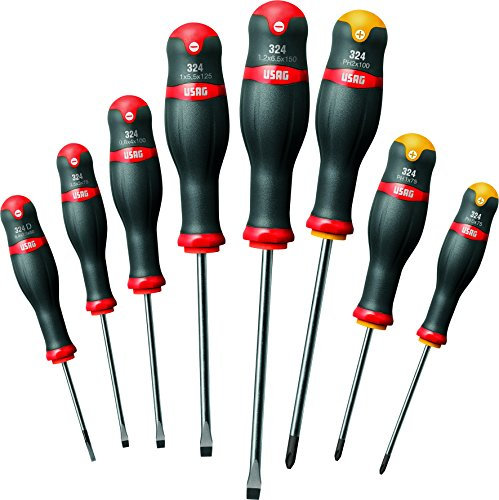 USAG 324 SH8 - Serie di 8 cacciaviti a croce e a taglio 03240250
