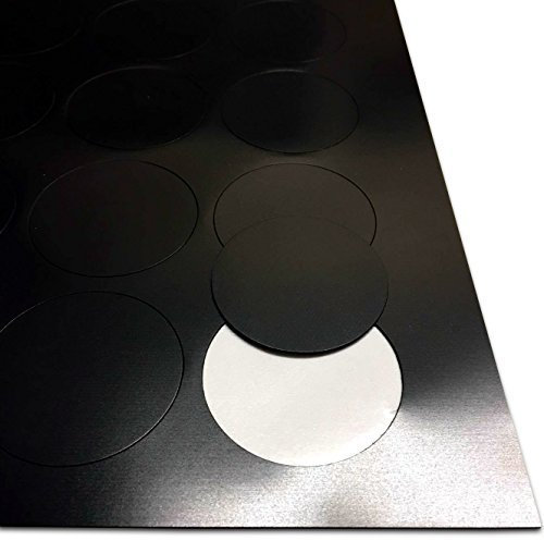 Self Adhesive Magnets for Crafts - Magnetic Dots - 50mm Diameter [0.85mm Thick] 15 Pack - Light Crafting Activities - Make Your Own Fridge Magnets