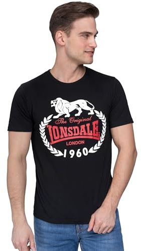 Lonsdale Herren Langarmshirt T-Shirt Original 1960 Slimfit