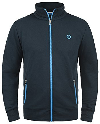 Solid SDBennTrack Herren Sweatjacke Cardigan Sweater mit Reißverschluss Stehkragen Reißverschlusstaschen Label-Details Baumwollmischung Regular fit, Größe:S, Farbe:Insignia Blue (1991)