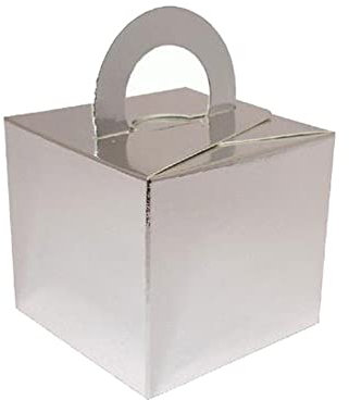 Balloon/Gift Box Silver x 10pcs