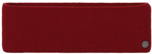 LIERYS Mono Stirnband Damen/Herren 8 cm breit - Made in Germany - dreilagiges Strickband gefüttert mit Baumwolle - Rippstrick Ohrenwärmer 54-60 cm - Ohrenschutz Herbst/Winter bordeaux One Size