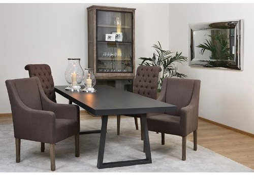 Fink Montana Esstisch,eckig,schwarz 240x100cm,H.76cm
