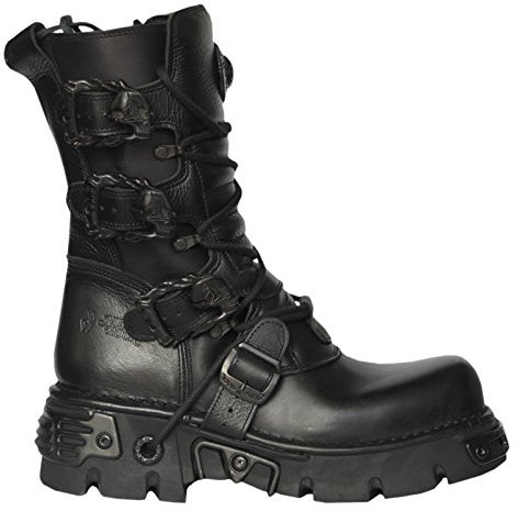 New Rock, Stivali uomo nero Black 42, nero (Black), 38 EU