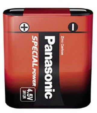 Panasonic Battery zinc carbon 4,5 V Block, Panasonic - Special Power 3 R 12 R SPECIAL 4.5 VOLT FLACH