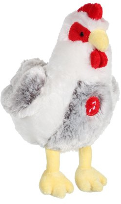 Gipsy - 070354 Plüschtier Gänsehaut Waschtasche Badekappe Naturkautschuk, weiß/grau, Ton, 22 cm