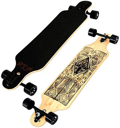 Atom Tiki Bamboo Drop Through Longboard - 40 inch (alte Version)