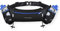 Fitletic Hydration Running Belt with Water Bottles (2X 250ml) Bum Bag with Adjustable Strap and Running Gels Holder Ideal Waist Bag Smart Phone Holder for Men and Women (L/XL) (Black/Blue)