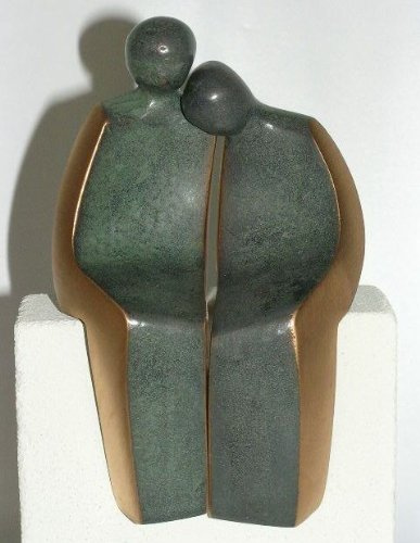 Harmonie Bronzeskulptur »Trautes Paar Serie v. Luise Kött-Gärtner