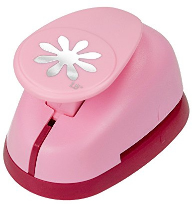 efco 1793014 Stanzer L, Gänseblümchen Motivstanzer, Metall, rosa, 9,5 x 6,5 x 6 cm