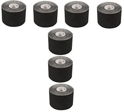 7 Rollen Kinesiologie Tape von IamSporty (Farbe: SCHWARZ)