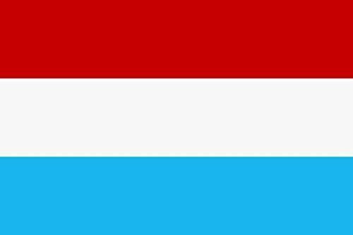 U24 Aufkleber Luxemburg Flagge Fahne 8 x 5 cm Autoaufkleber Sticker