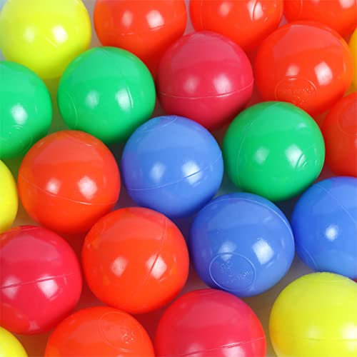Infantastic® Babybälle für Bällebad - Setwahl: von 100 bis 2000 Stück, Ø 5.5cm, BPA frei, Rot, Blau, Gelb, Grün und Orange - Bälle, Kinderbälle, Plastikbälle, Spielbälle, Bällepool