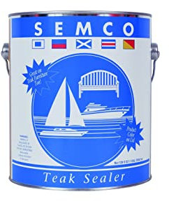 Scellant Bois Teck Extérieur SEMCO Natural 3,78L | Protection Longue Durée | Finition Naturelle Mat | Ponts, Mobiliers, Caillebotis, Bateaux | Résistant UV & Intempéries