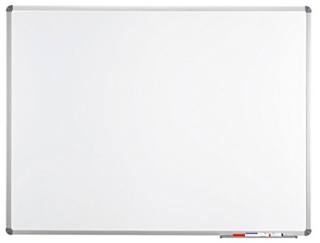 MAUL Whiteboard MAULstandard | magnetische Pinnwand | mit Aluminium-Rahmen | für Hoch- und Querformat | Grau | 6453484