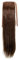 WIG ME UP - YZF-TS18-8 Haarteil, Zopf schmal Seitenzopf Cosplay Hell-Braun glatt 18inch/ 45cm Band Haar-Klammer Haarverlängerung