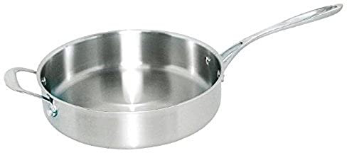 Vogue Tri-Wall Sauté Pan 9 1/2 in Stainless steel. 9 1/2(Ø)/ 240mm.