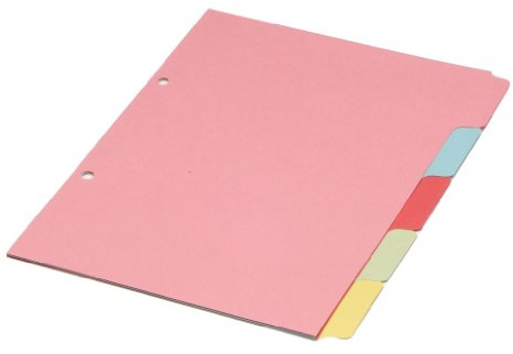 Concord A5 5 Part Subject Divider