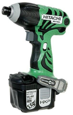 Hitachi WH14DL 3200ppm Ión de litio 1500g martillo perforador inalámbrico - Martillo rotatorio (Ión de litio, 14,4 V, 1,5 kg, 162 mm, Negro, Verde)