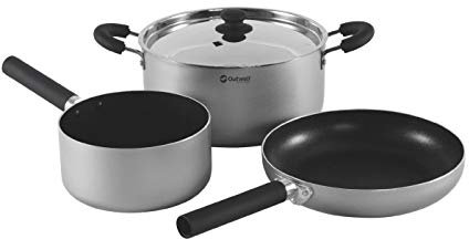 Outwell Erwachsene Koch Feast Set L Kochset, Silver, One Size