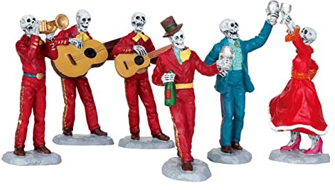 Lemax Spooky Town Fiesta De Los Muertos Set of 6 # 52309 by Lemax