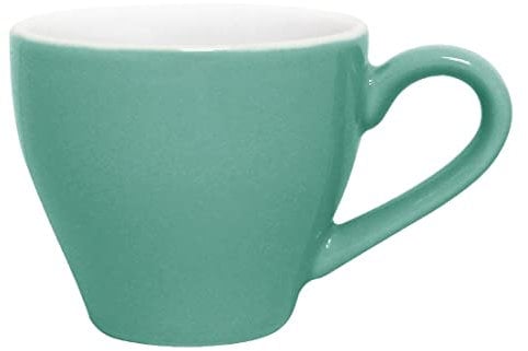Olympia Cafe Espresso Cups Aqua 100Ml 35Oz Porcelain Coffee Milk Jugs 12pc