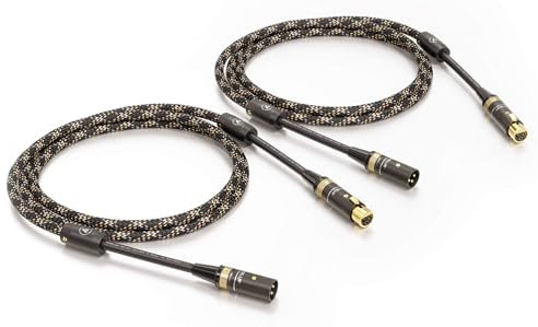 VIABLUE NF-S1 Silver Quattro XLR-Kabel * Analog/NF * Audiokabel * Pair * 1 Paar * 4-Fach Abschirmung * Verzinnte OFC Litzen * T6s XLR-Stecker * Ferritfilter * 100 cm * 1.0 m