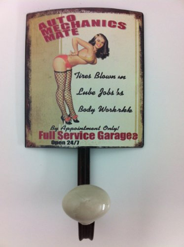 Garderobenhaken Pin up Girl Wandhaken Kleiderhaken Nostalgie Pinup-Girl Garage Wandgarderobe