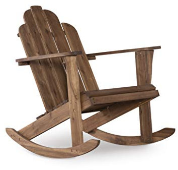 Linon Woodstock Schaukelstuhl Teak