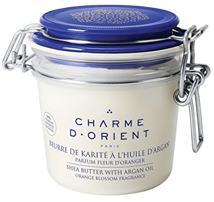 Charme d'Orient Beurre de Karité à l'Huile d'Argan Parfum Fleur d'Oranger Pot 200 g