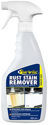 STAR BRITE Détachant Antirouille – Élimine les Taches de Quincaillerie Métallique, Écrous, Boulons et autres Raccords Marins – Fonctionne Instantanément, Pulvérise, Essuie et Rince