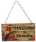 F Fityle Bienvenue Au Paradis/Paradis Retrouvé Panneau en Bois Panneau De Fête De Mariage Plaque Suspendue - Welcome to Paradise