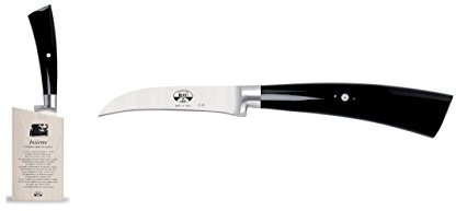 Coltellerie Berti - Insieme - Spelucchino curvo - Ceppo magnetico + coltello cucina forgiato (brevettato)
